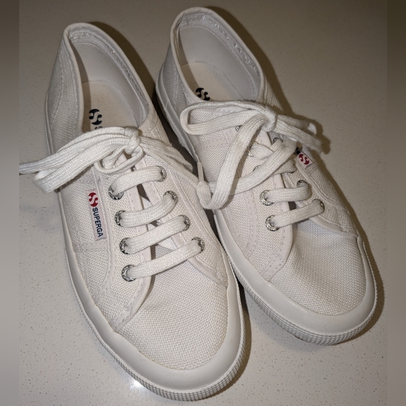 Superga Womens 2750 Sneakers White Size 6.5 EUR Size 37 - Picture 3 of 3
